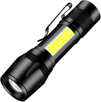MODOAO Mini LED Flashlight 5-Pack – Zoomable, 3 Modes, Pocket-Size For Camping & Emergencies