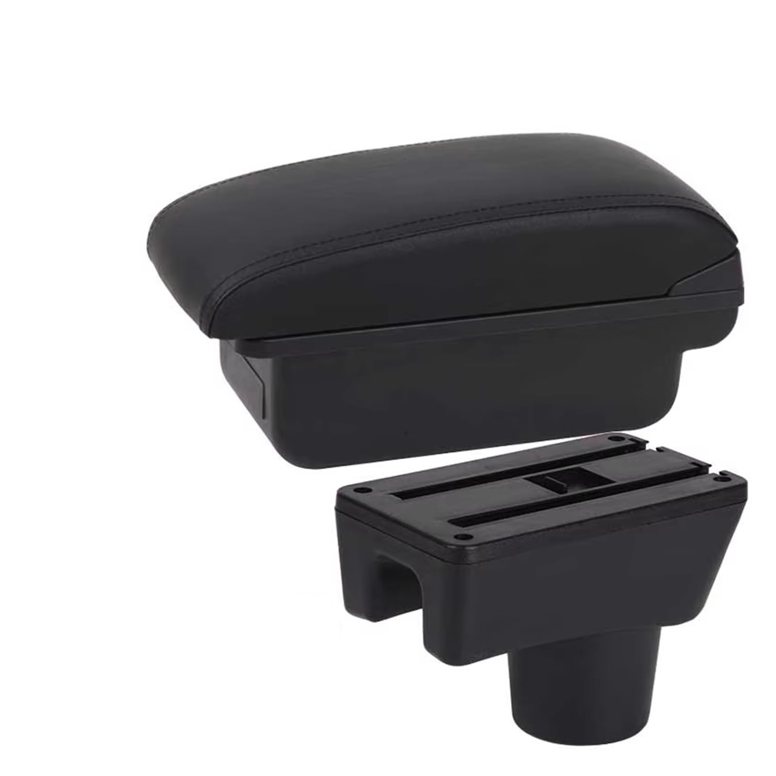 Hguvsjd C Black Line No Usb Armrest Box For Mitsubishi For Attrage For Mirage Interior Retrofit Accessories Car Armrest Storage Box Car Armrests(C Black Line No Usb)