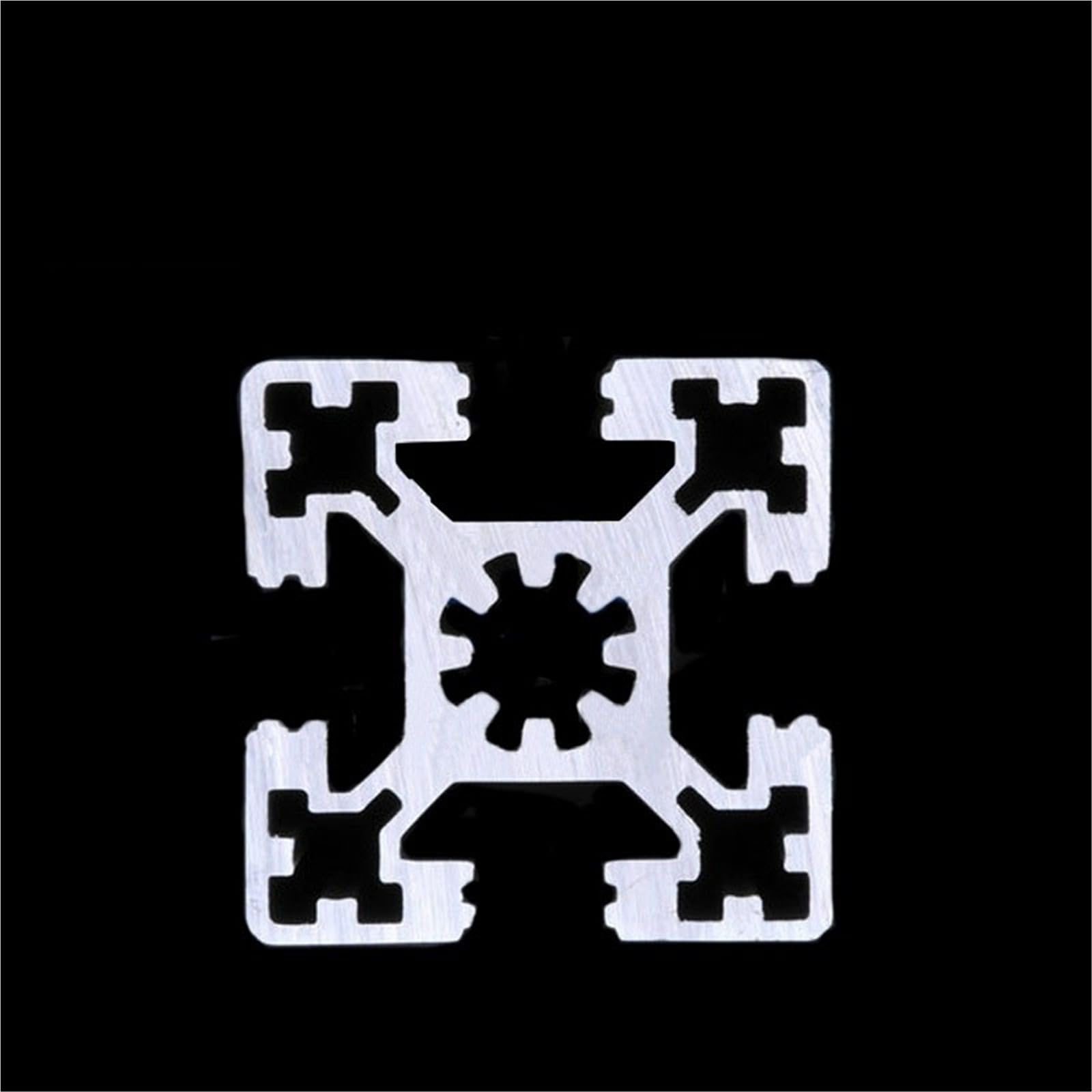 Perfil de riel lineal de extrusión de aluminio con ranura en V de 45 x 45 mm para soporte de equipo de marco de bricolaje, tubo cuadrado de 10,2 mm, 50 mm de longitud, ideal para proyectos
