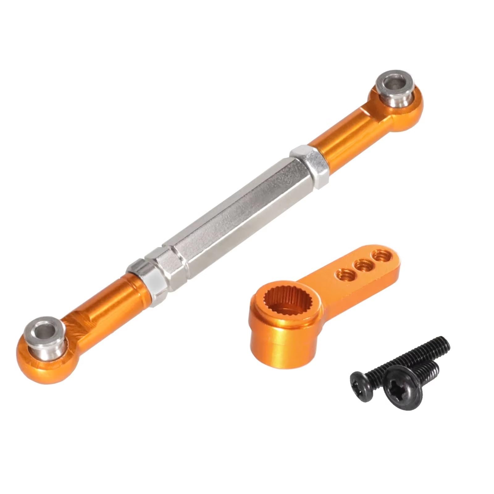 For Mjx For Hyper Go H12y +1/12 Metal Servo Rod Arm Remote Control Car Parts Upgrade Models Upgrades Parts(Yellow)