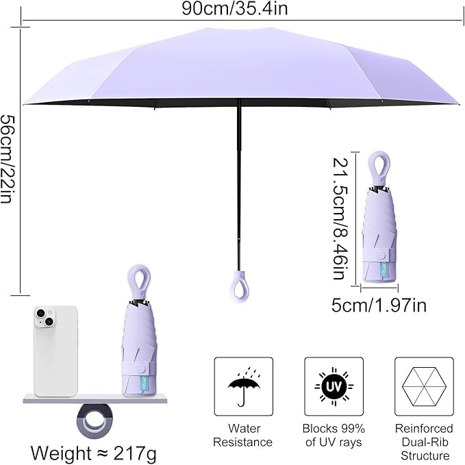 Image of Umbrella for Women | Umbrellas for Men | UV Coated 3 Fold Umbrella for Rain with Auto Open and Close Small Printed Folding Travel-Foldable Windshield