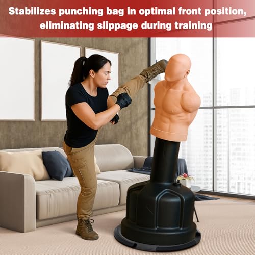 Image of Bag Ring Mat & Bumper Kit 28.5 inch Punching Bag Mat Stabilize Freestanding Heavy Bags from Moving or Tipping Keeps Punching Bags Boxing Dummy with Stands Stable