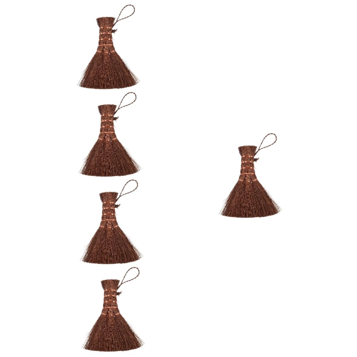 Cabilock 5piezas Cepillo Palma Para Limpieza De Cocina Cepillo De Tazón Hecho Mano Para Platos y Utensilios Diseño Práctico Orificio Para Colgar