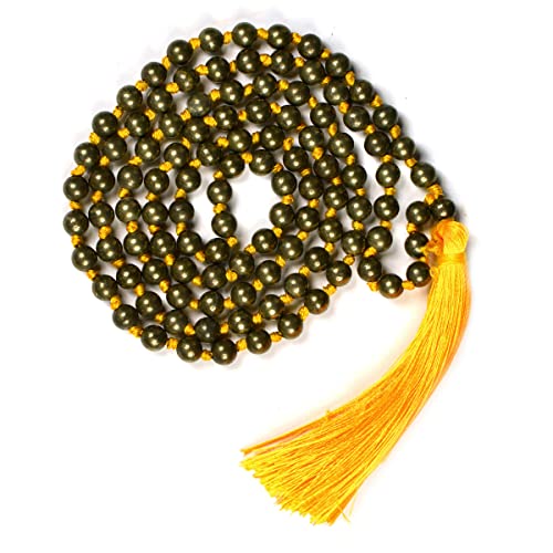Image of Reiki Crystal Products Natural Reiki Feng-Shui Mala Necklace 6 mm Crystal Stone 108 Bead Jaap Mala for Men and Women
