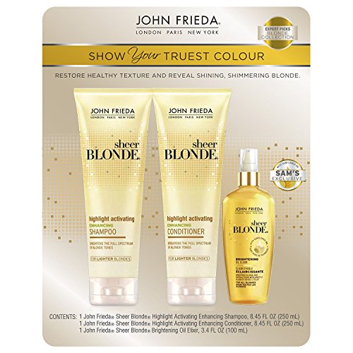 John Frieda Hair Kit Sheer Blonde Highlight Activating 3Pc