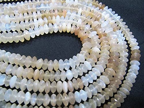 Pierre de lune pêche perles disques rondelles pour bijoux bohèmes faits main