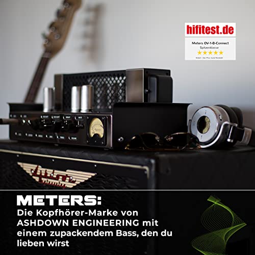 Meters® OV-1-B Connect Braun, Innovation: beleuchtetes VU-Meter, kabellose Bluetooth Over Ear Kopfhörer, Active Noise… - Image 4