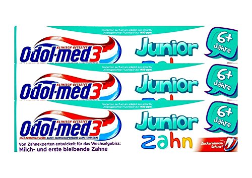 Odol-med 3 Junior Zahn 6+ Jahre Zahncreme 3er