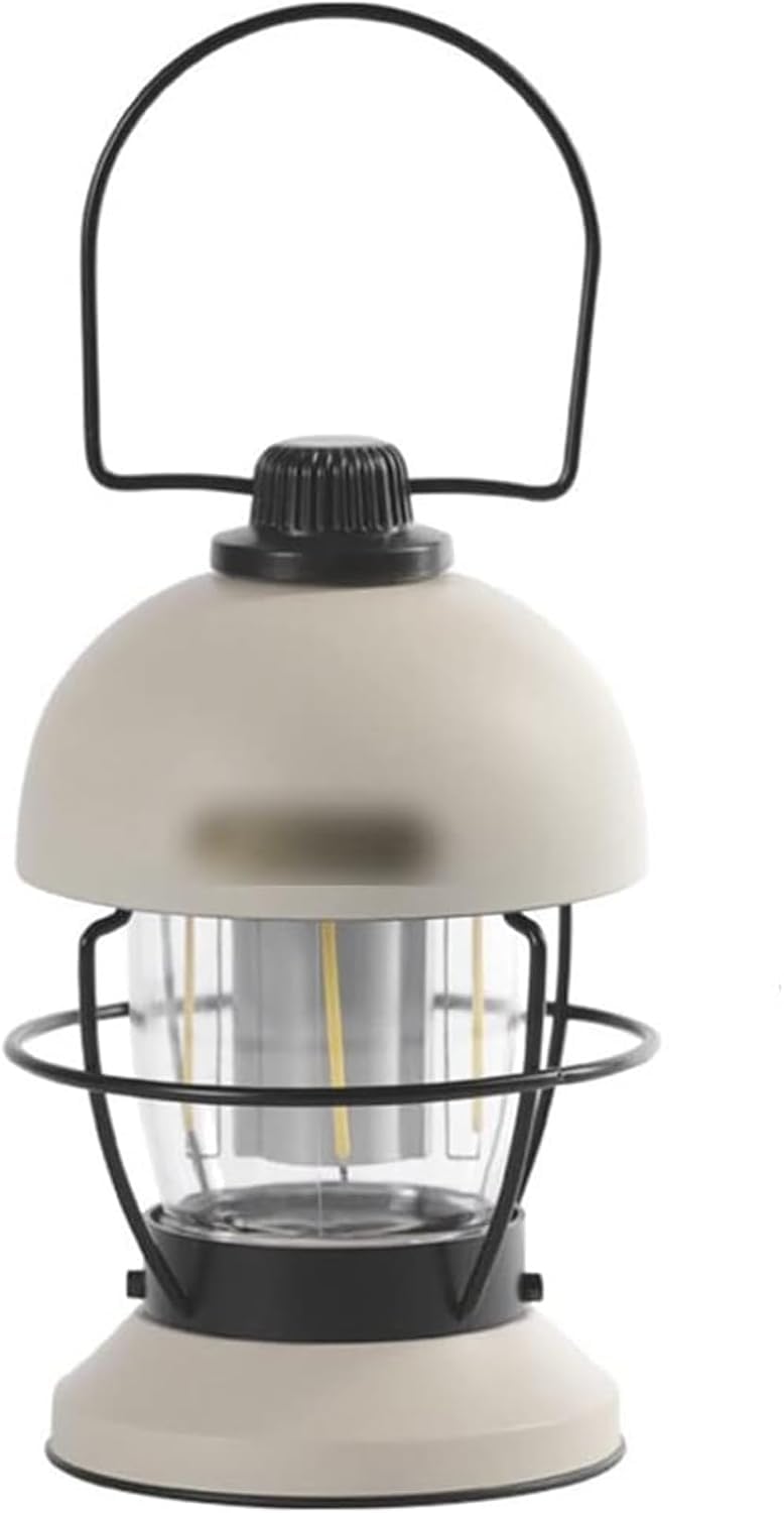 Latarnia kempingowa z możliwością ładowania USB, jasna wisząca lampa namiotowa LED z 4 trybami, przenośne kompaktowe oświetlenie zewnętrzne na kemping, piesze wycieczki, nagłe wypadki, powerbank biały