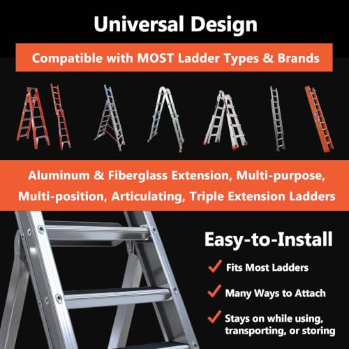 Image of Ladder Protection Covers for Gutters & Roof, Non-Marring, Prevent Scratches & Dents, Corner Cover | Universal Fit Extension & Multi-Position Ladder Accessory Guards