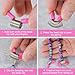 10PCS Spring Clamps Stopper for Jewelry Making, Supplies Essential Jewelry Making Tool Spring Clamps to Prevent Beads from Falling for DIY Bracelets, Necklaces, Earrings (White)
