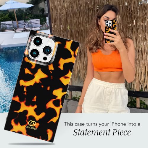 Image of COCOMII Rectangle for iPhone 15 Pro Max Case, Matte Tortoiseshell