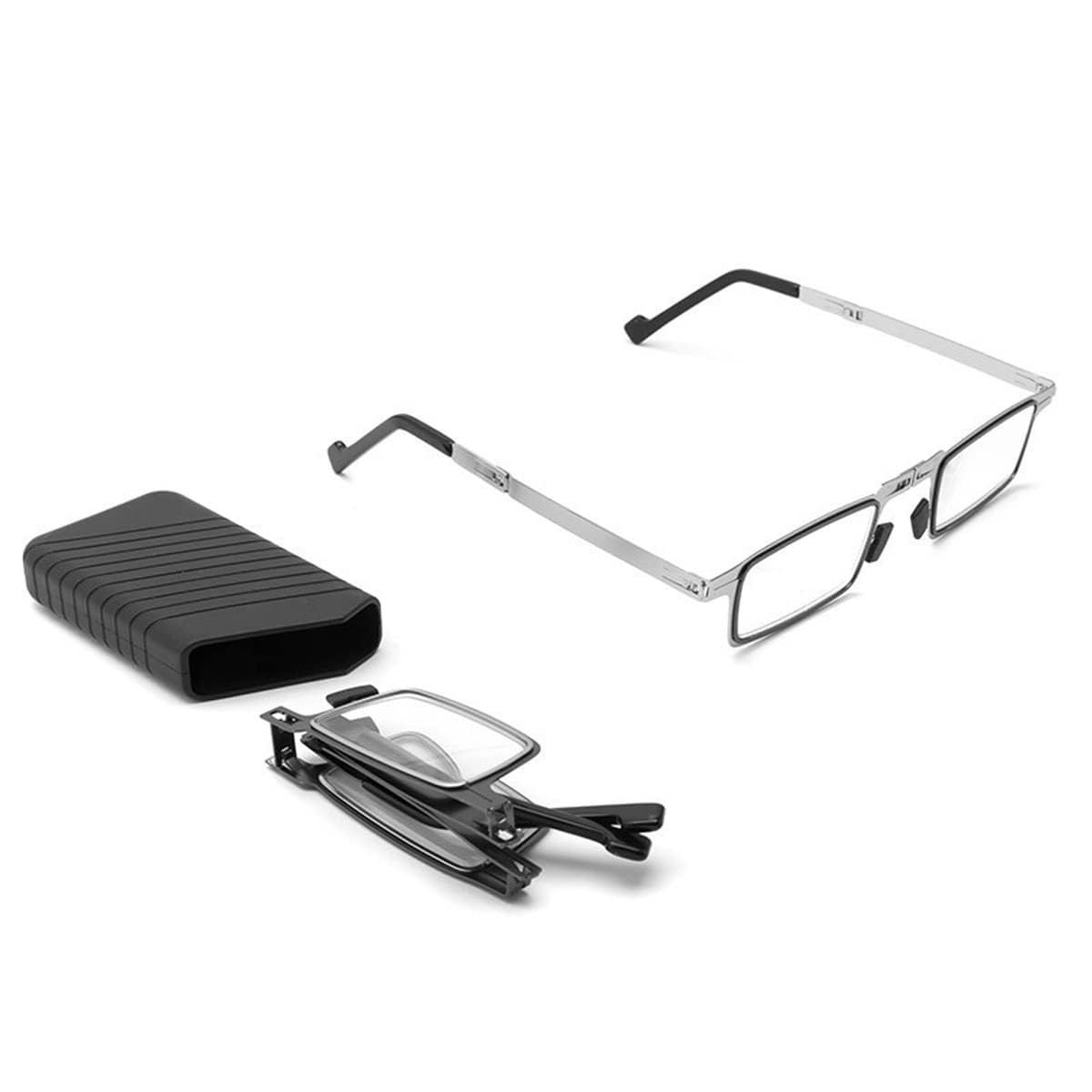 Mishrit Pocket Screwless Folding Reading Glasses for Men & Women, Portable Mini Ultralight Titanium Material Anti Blue Blue Light Blocking Computer Readers with Case (Pack Of 1). (B0C7KF4Q2B) Amazon Price History, Amazon Price Tracker