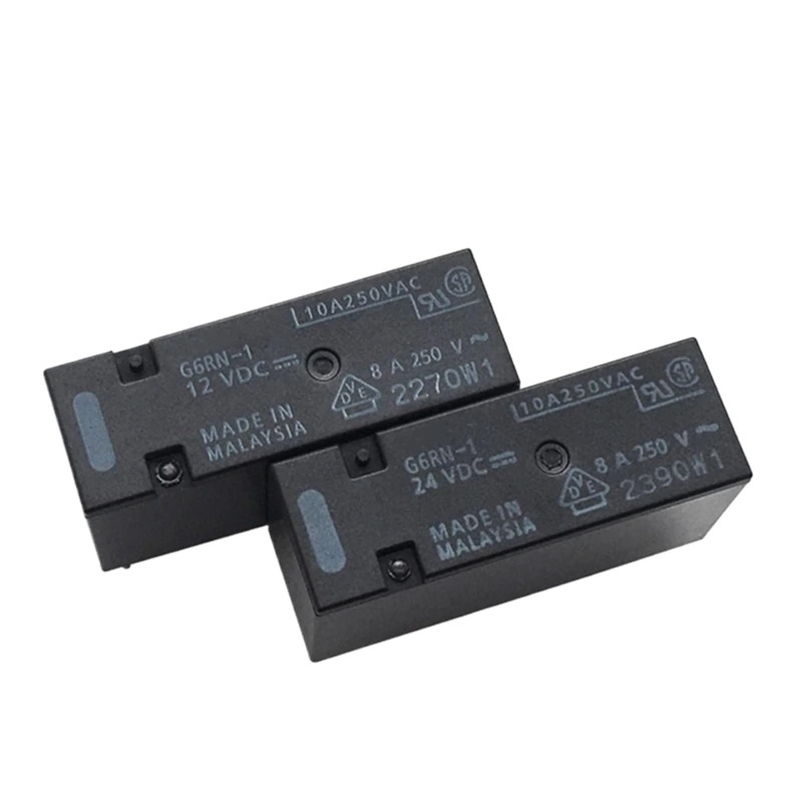 10 szt. Przekaźniki AGD G6RN-1-5VDC G6RN-1-12VDC G6RN-1-24VDC Mały przekaźnik mocy z 1-biegunowym przełącznikiem 8A DC5V 12V 24V 8A (G6RN-1-5VDC)