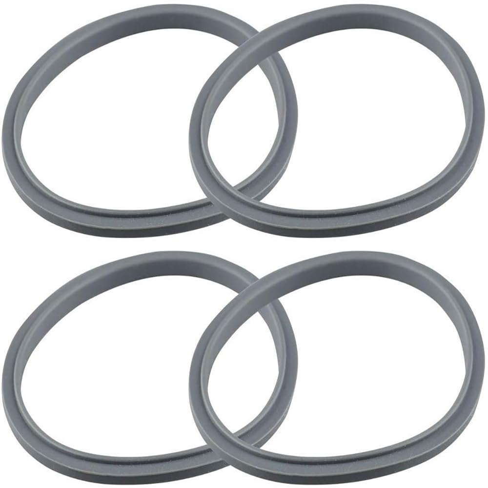 Seal Ring Gaskets Replacement with Lip, Pack of 4, Seal Gasket Replacement for Bullet Blender, Gasket O-Ring Replacement for 900 Series, Compatible with Nutribullet (One size)