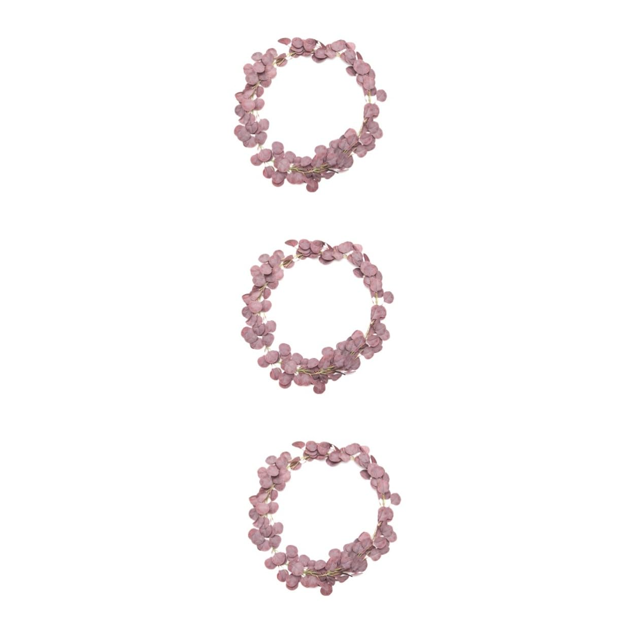 Alipis 3stücke Imitation Eucalyptus Wreath Künstlicher Grüner Blätterkranz Für Tür Und Wanddekoration Für Festlichkeiten Und Fotos Langlebige Kunstpflanze Für Einladendes
