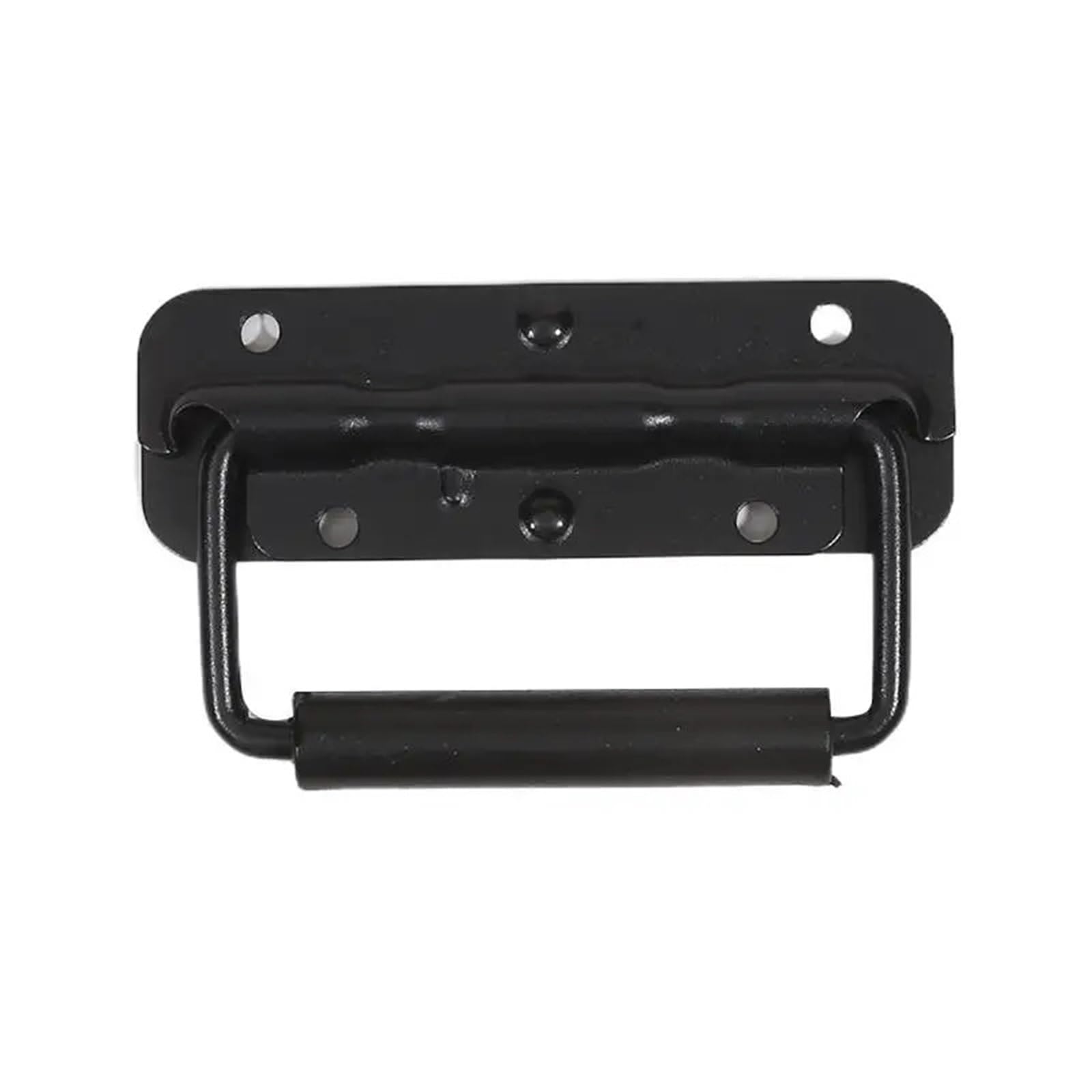 Doxicey 122Mm Luggage Handle 2Pcs Iron Material Spring Handle Black Luggage Folding Handletool Box Movable Ring Industrial Equipment Cabinet 3 Size For Suitcase Luggage Box Case(122Mm)
