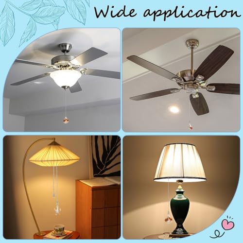 Image of CRASPIRE 9Pcs Sea Shell Ceiling Fan Pull Chain 9 Style Acrylic Summer Ocean Beach Seashell Marine Hanging Boho Pendant Charm Ball Chain Dangler Extension Ornament for Ceiling Fan Light Lamp Decor