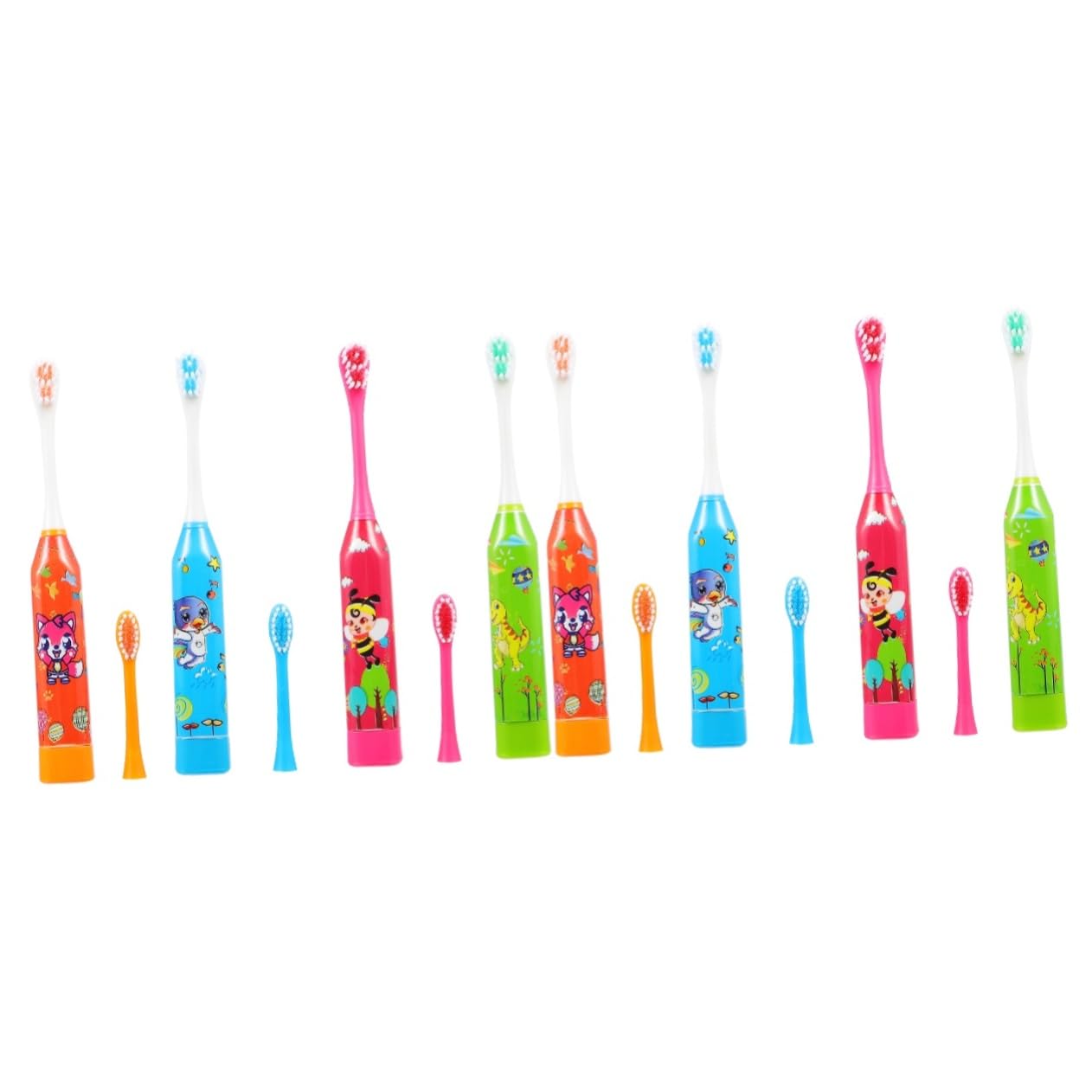 FRCOLOR 8 Pz spazzolino automatico spazzolino da denti per bambini per uso domestico spazzolino elettrico per bambini spazzolino elettrici spazzolini elettrici pulitore elettrico portatile