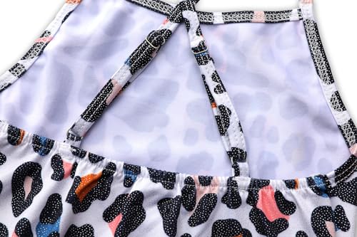 Image of LUOUSE Swimwear for Girls Swimsuits Quick Dry Cross-Back Adjustable Strap Bathing Suit for Kids 2-13 Years