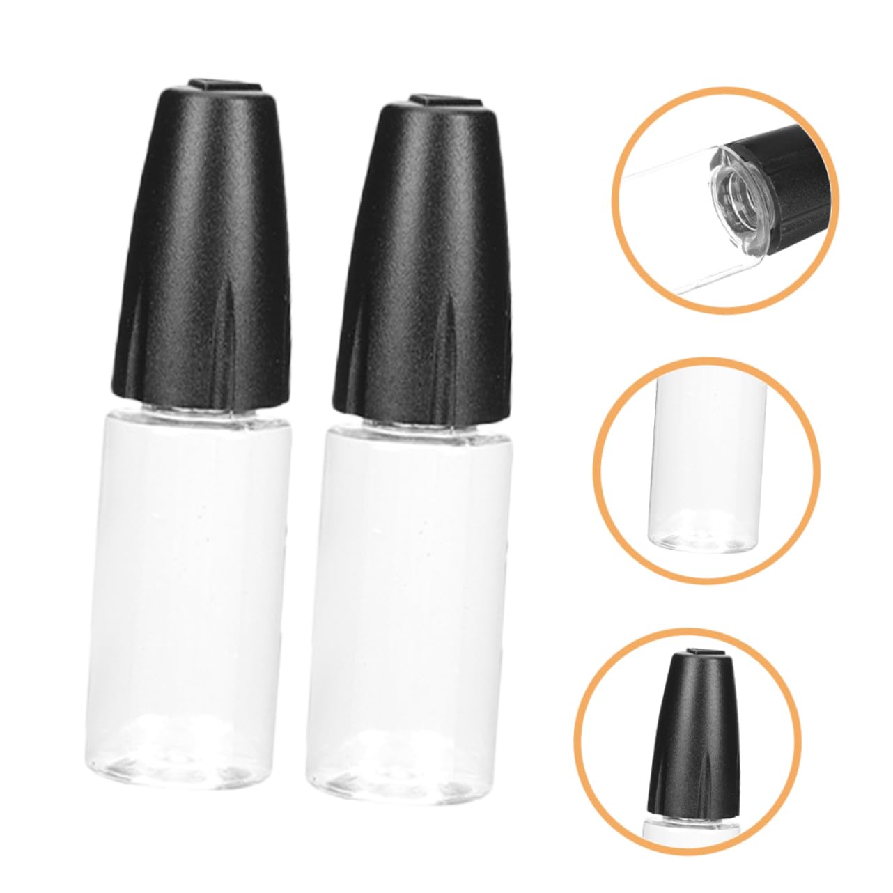 5 Sätze Transparente Flasche Kleine Flaschen Mini-quetschflasche Squeeze-flaschen Einfach Applikatorflasche Flaschen Mit Nadelspitzen Nadelflaschenspender Das Haustier 10 Stück * 5