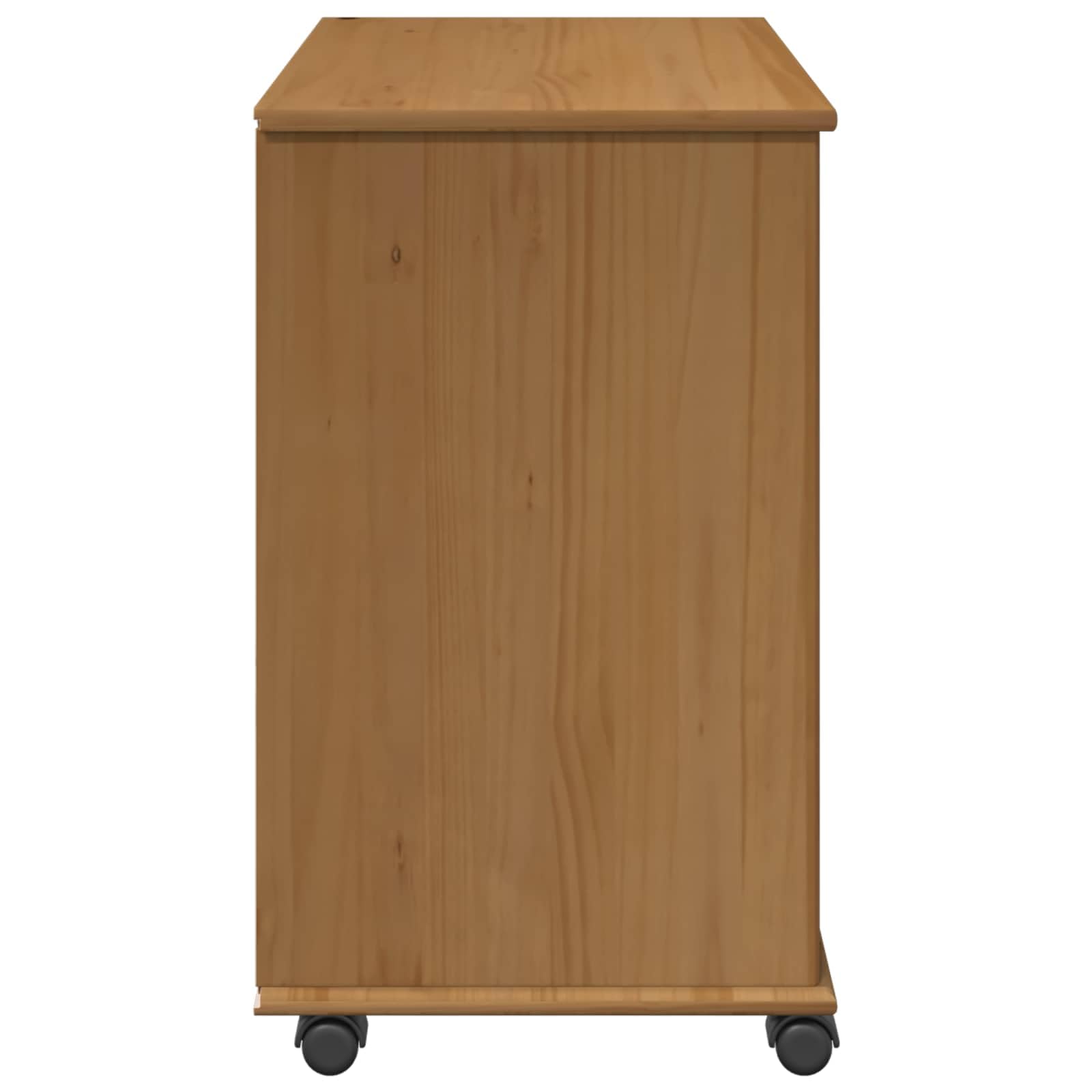 Armadio in legno di pino massiccio 63,5 x 39 x 65,5 cm con ante