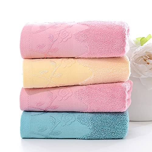 Serviette de bain en lin rose douce et absorbante pour douche et hôtel - 5