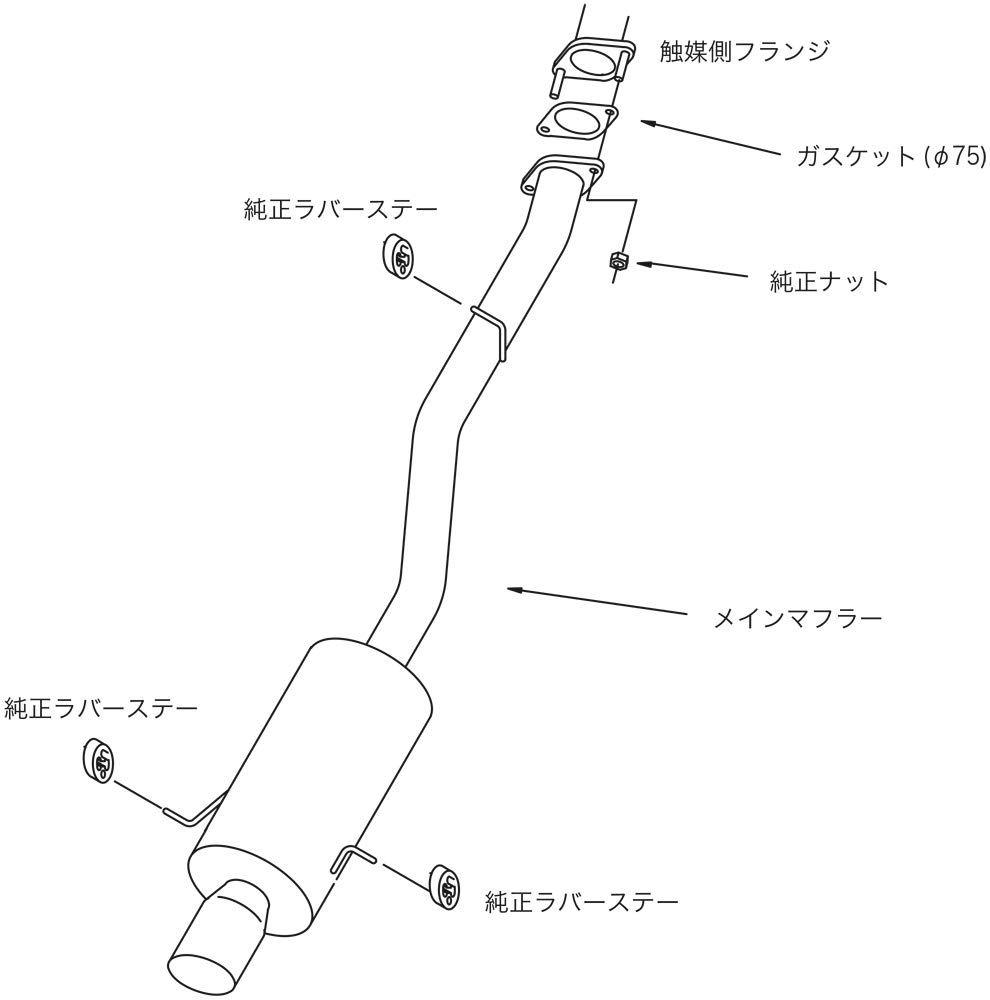 Amazon | HKS 自動車用スポーツマフラー サイレントハイパワー