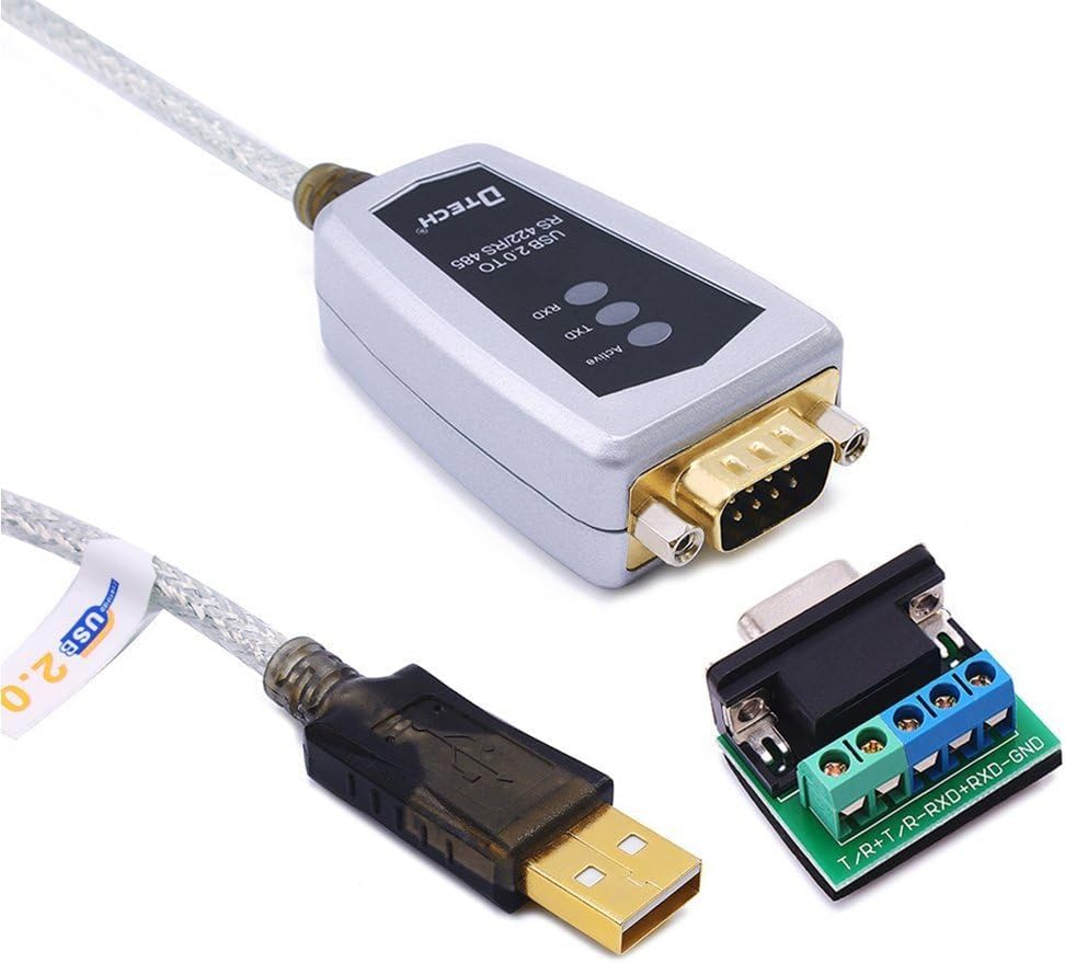DTECH USB to RS422 RS485 Serial Port Adapter Cable with FTDI Chipset 5 Position Terminal Board for Windows 11 10 8 7 XP Mac (1.2M)-image-26