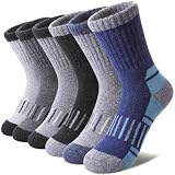 LINEMIN Kids Merino Wool Hiking Socks Toddlers Boys Girls Winter Warm Thick Thermal Boot Cushion Crew Socks...