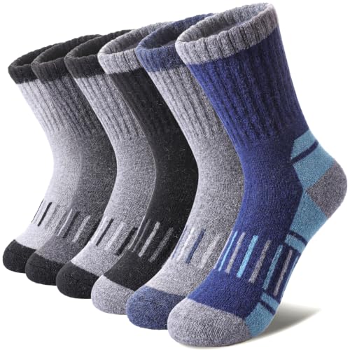 LINEMIN Kids Merino Wool Hiking Socks Toddlers Boys Girls...