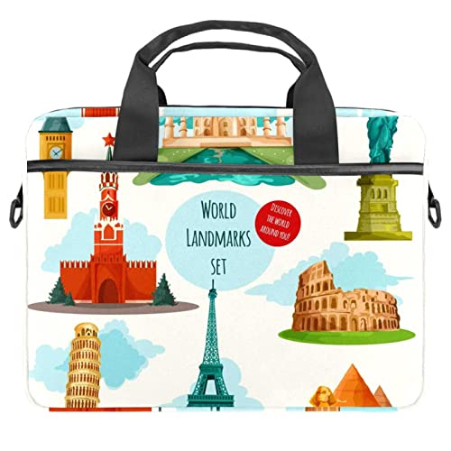 Sacoche ordinateur portable 13-14.5 pouces anti-choc et légère multicolore