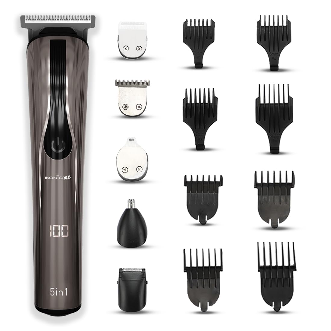 eiei　ファーミングのみ IKONIC Male 5 In 1 Express Groomer Trimmer with Stainless Steel