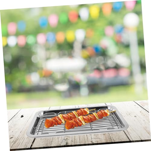 Fritures moins grasses grâce au set de plaque inox et grille de cuisson - 7