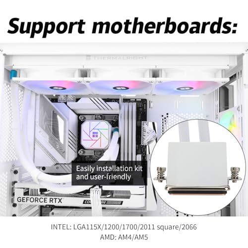 Image of Thermalright Aqua Elite 360 White V3 AIO CPU Cooler, 360 Liquid Cooling, ARGB PWM Fans, Intel LGA1150-1200 /2011 /1700, AMD AM4 /AM5