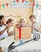 Metal Detector for Kids, Waterproof Kids Metal Detector, 7.4 Inch Search Coil with LCD Dispaly, 24 Inch to 35 Inch Adjustable Stem Buzzer, Vibration Sound, 2 Pounds Lightweight Easy to Use