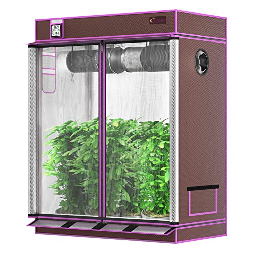 Atour Big Vision 2X2 Grow Tent, 24"X24"X48" Highest Density 1680D Double Strand Diamond Mylar Canvas For Hydroponics Indoor Growing #TOP7