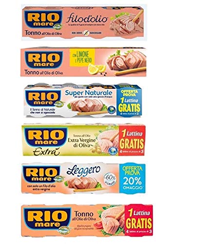 Testpaket Rio Mare Tonno Thunfisch in Dosen aus Italien Konserven 24 Dosen