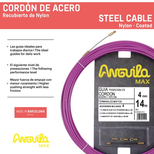 Guía pasacables Anguila Max de 14m para evitar atascos en conductos 3