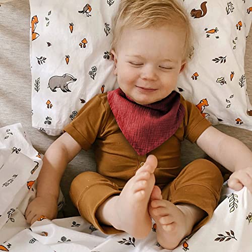 Muslin Baby Bandana Drool Bibs 8 Pack, 100% Muslin Cotton Unisex Bibs For Newborns And Toddlers, Absorbent Bandana Bibs For Baby Boys And Girls #TOP4