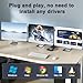 Triple Monitor KVM Switch 3 Monitors 2 Computers 8K@60Hz 4K@144Hz,MLEEDA HDMI+2 Displayport KVM Switch Triple Monitor for 2 Computers Share 3 Monitors and 4 USB3.0 Device,with Wired Remote and 5 Cable