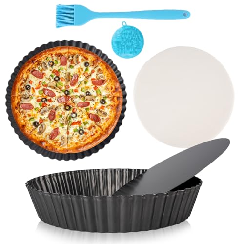 AETHERBOUND SUPPLY 2 Pack 10 Inch Pie Pan with Removable Bottom