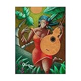Trademark Fine Art Red Dress and Guitar by Oscar Ortiz, 24x32
