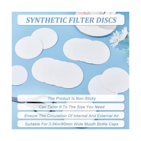 GORGECRAFT-100PCS-2-Speeds-Synthetic-Filter-Discs-90mm-Diameter-Quantitative-Filter-Paper-Circles-Slow-FlowFast-Speed-Wide-Mouth-Size-Funnel-Filter-Paper-for-Buchner-Funnel-Mushroom-Cultivation GORGECRAFT-100PCS-2-Speeds-Synthetic-Filter-Discs-90mm-Diameter-Quantitative-Filter-Paper-Circles-Slow-FlowFast-Speed-Wide-Mouth-Size-Funnel-Filter-Paper-for-Buchner-Funnel-Mushroom-Cultivation