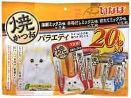 いなば　焼かつお　3種　400本　バラエティ　猫　成猫　おやつ　焼きかつお いなば 焼かつお/高齢猫バラエティ 20本入り : DCMオンライン
