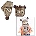 Produktbild OFKPO Kinder Gestrickte Schal Caps Set,Winter Warm Mütze Schal Set für Baby Kinder Mädchen und Junge