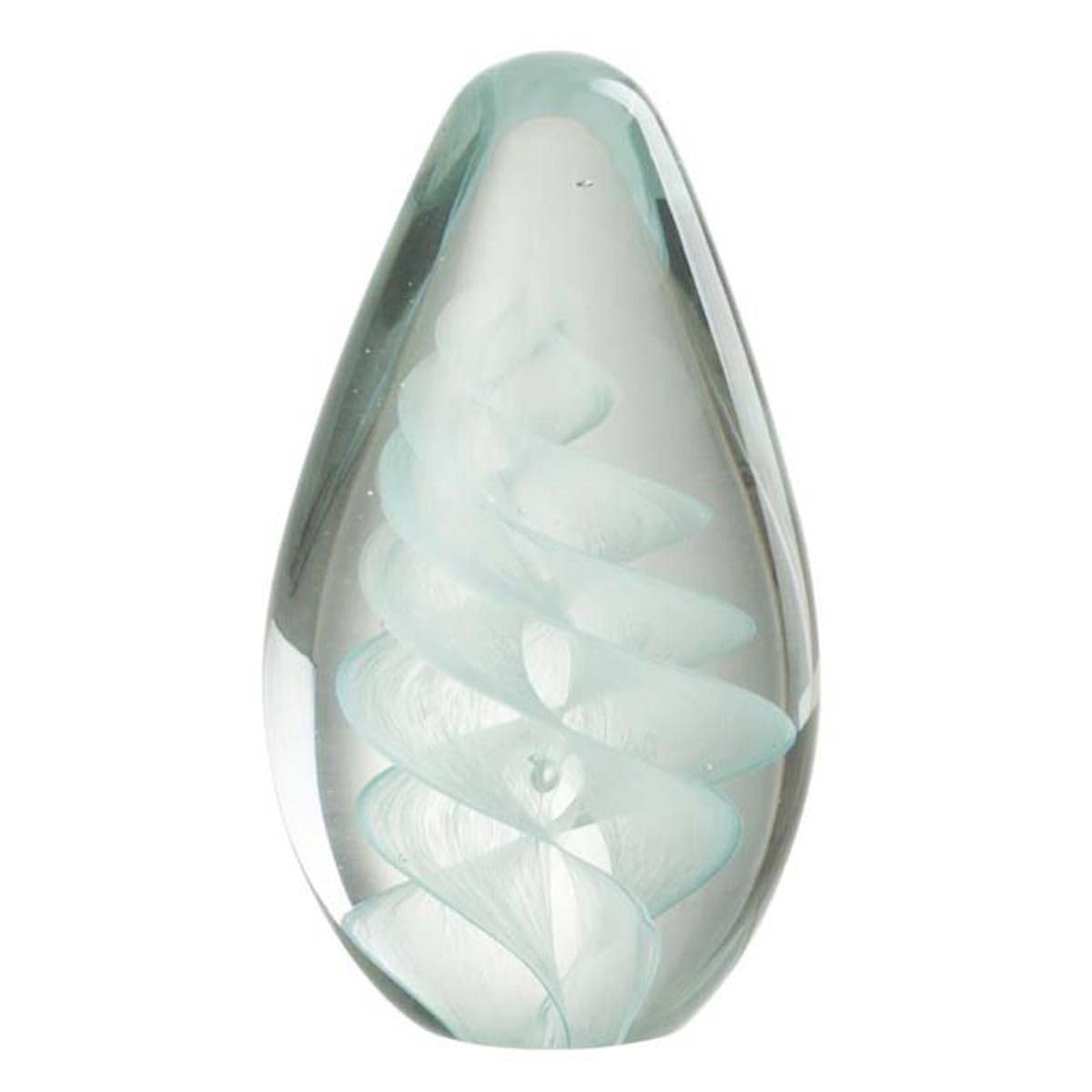 Paris Prix Presse-Papier Design Spirale 14cm Bleu Cyan