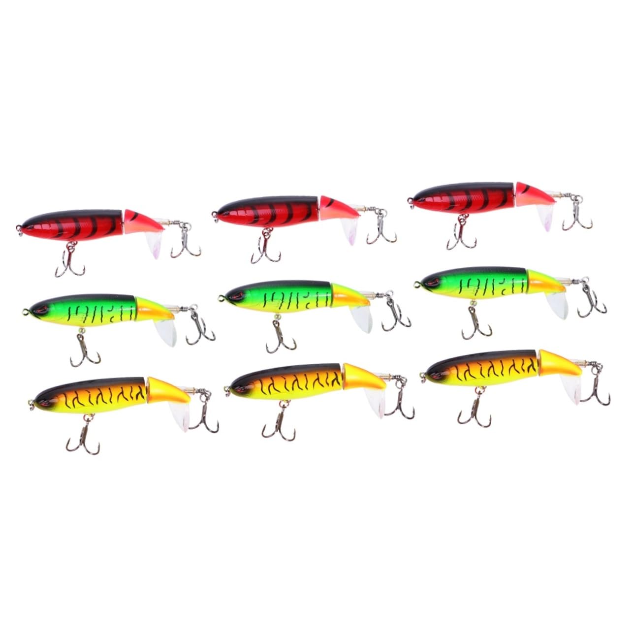 BESPORTBLE Esche da Pesca con da 6 Pezzi Esche da Pesca con Occhi 3D Esche Bioniche Realistiche