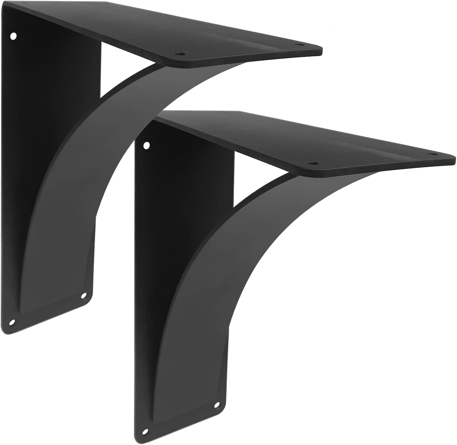 Ganggend Heavy Duty Shelf Brackets 2 Pack, Black Floating