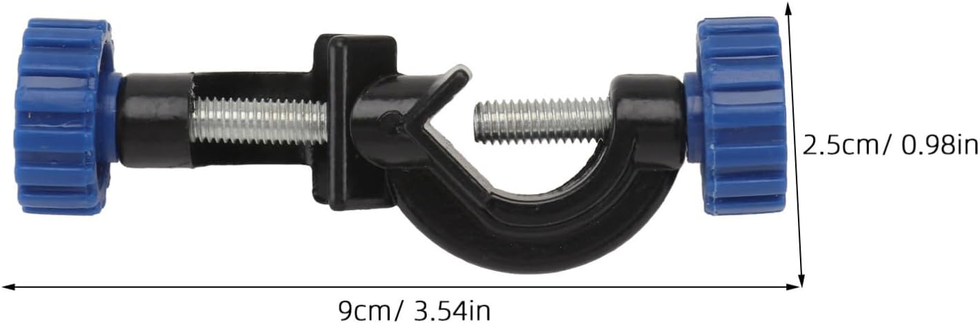 Laboratory Flask Clamp 2Pcs Set with Three-Prong Small Clamp for Lab Stand Support Test Tube and Beaker Holder